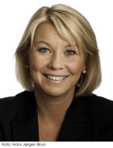 Bildet viser et portrett av Næringsminister Monica Mæland