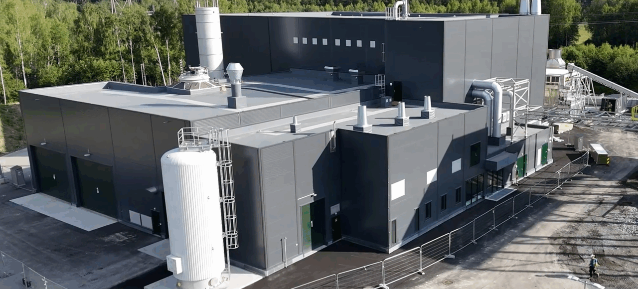 Bilder viser et industribygg